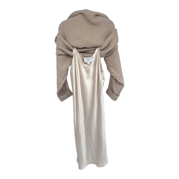 NWT Anthropologie x Mare Mare Wool Blend Sweater Slip Layered Midi Dress Plus 1X - Picture 6 of 13